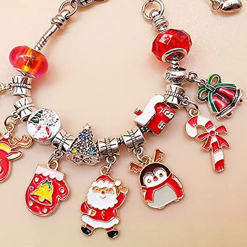 Ruio Christmas Countdown Calendário do Advento 2023 Com Moda Diy Bracelet Charmms Charms Jewelry Advent Calendars Especial