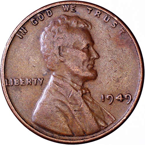 1949 Lincoln Wheat Cent 1C muito bom