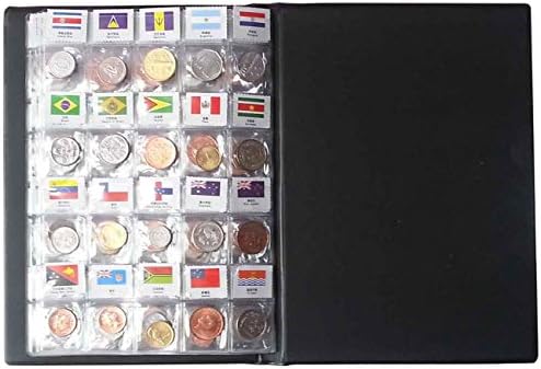 Coleção de moedas Kit de partida 120 países moedas/ original moeda genuína/mundial com álbum de coleta de couro brigada com