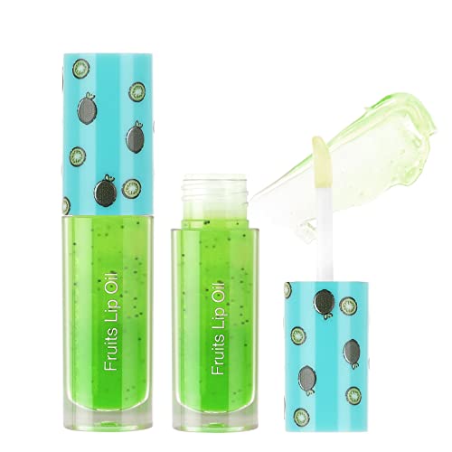 Xiahium Lip Gloss Girls Under 5 Fruit Series Lip Oil Glass Lip Lip Hidratante Transparente Lip Gloss esfoliendo LIMENTOS