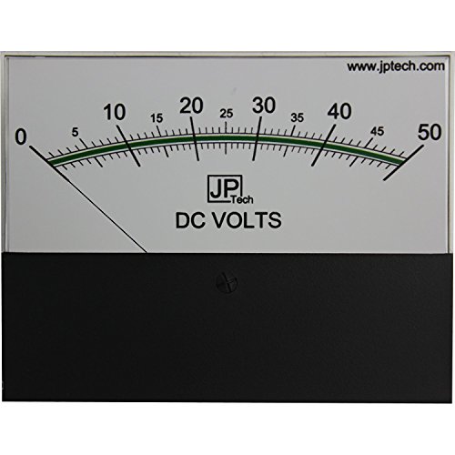 JP Tech - 3,5 Analog DC Volt Meter - 50 volts