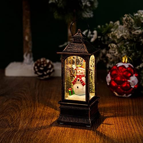 YHQSYKS Globos de neve de Natal, lanterna de Natal, Decorações de férias Presentes para família, crianças ou amigos Decorações