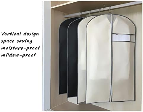 Sacos de vestuário pendurados de pacote WYQQ 5 e 1 bolsa de camisa multifuncional capas de roupa respirável para armazenamento