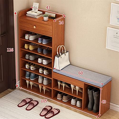 Prateleira de sapato Guoqunyc simples gabinete de sapatos de sapato de sapato casa grande capacidade e rack de armazenamento simples simplicidade moderna shoerack multifuncional