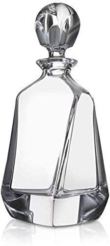 Yjalbb Crystal Decanter Whisky Decanter Whisky Glass Decanter, 700 ml de decantador de cristal óculos de uísque, perfeitos para