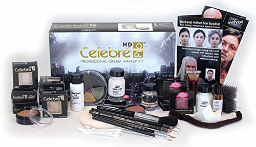 Kit de maquiagem de creme profissional com celebridade mehron |