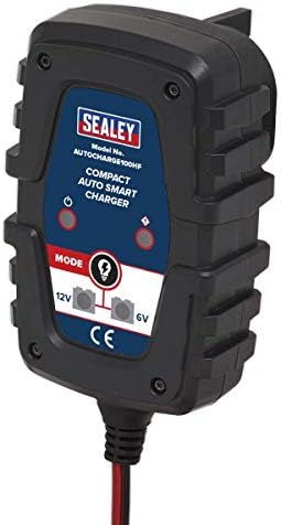 Sealey AutoCharge100HF Compact Auto Smart Charger 1A 6/12V