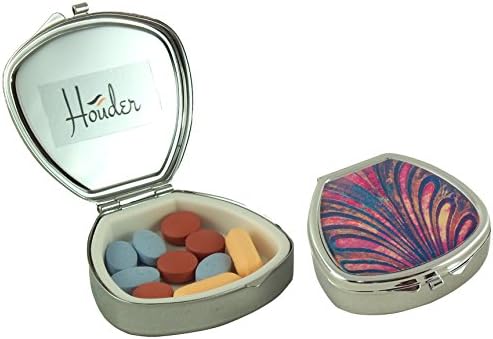 Caixa de comprimidos de designer de Houder - caixa de pílula decorativa com caixa de presente - carregue seus remédios