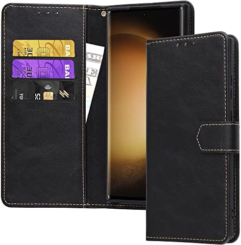 KEDOO PARA SAMSUNG Galaxy S23 Caixa Ultra Wallet com porta -cartas, caça de caça aos slots de cartão de bloqueio de couro PU RFID