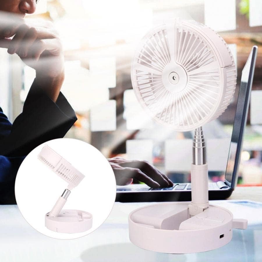 N/A portátil Telescópica Fan Fan dobring Fan Hidrating LED Fan USB Mini Fan para Office Home Use Air Cooler