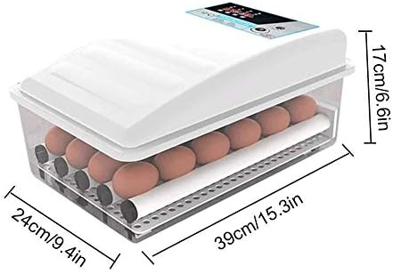 Incubadores de incubadoras de ovos JF-Xuan para chocar ovos de torneamento automático, 9 ovos Controle de temperatura do incubatória para chocar pássaros de ganso de pato de frango