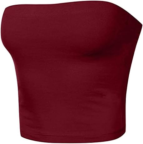 Mulheres Bustier Bustier Cold Ombro Strapless Lounge Sexy Plain Cropped Tube Bustier Top Camisole Tamise para Girls RR