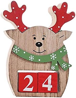 Calendário criativo de Natal, contagem de advento de tecido Papai Noel, boneco de neve rejeitável calendário reutilizável Natal
