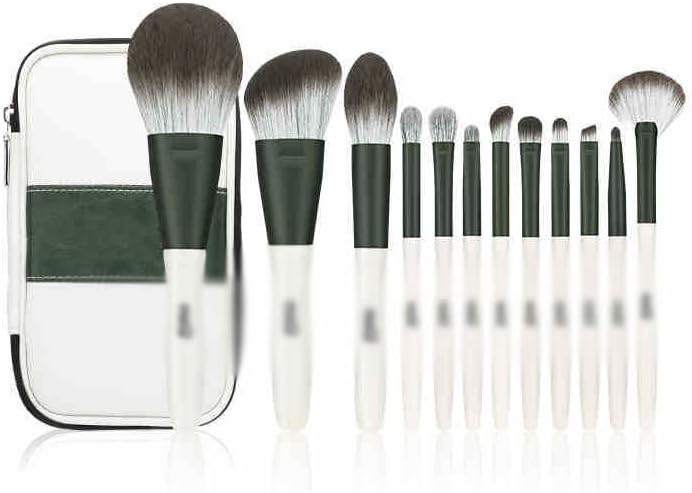 Conjunto MMllzel de 12 pincéis de maquiagem conjunto completo de escovas de pó soltas escovas de sombra para os olhos