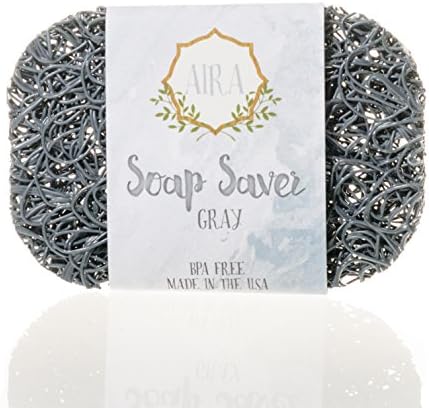 Aira Soap Saver - Soof Soap & Soap Selder Acessório - BPA Chuveiro grátis e banheira Sopa - EUA Made - drena água, circula o ar,