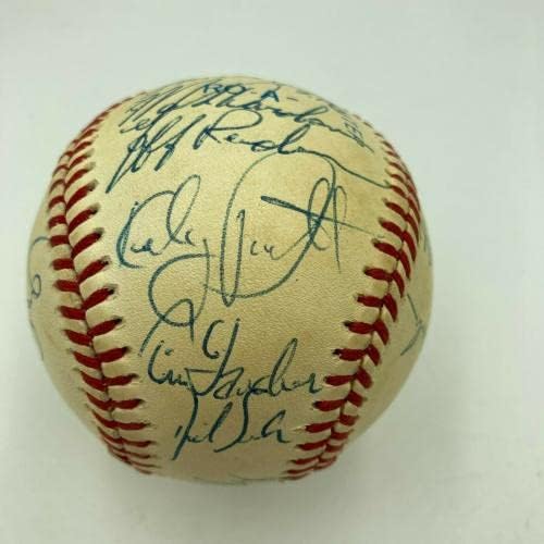1988 A equipe de gêmeos de Minnesota assinou beisebol Kirby Puckett - beisebol autografado