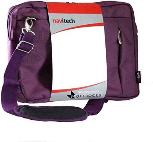 Navitech Purple Sleek Water Resistente Travel Bag - Compatível com Qimaoo Q10 Plus 10.1 Tablet