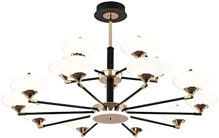 Mtyyjs Modern Industry Sputnik Chandelier, lustre de sala de jantar da sala da sala de estar, lustre nórdico liderado, lustre conciso moderno criativo/três cores diminuiu 10 mais 5t/96 * 54cm