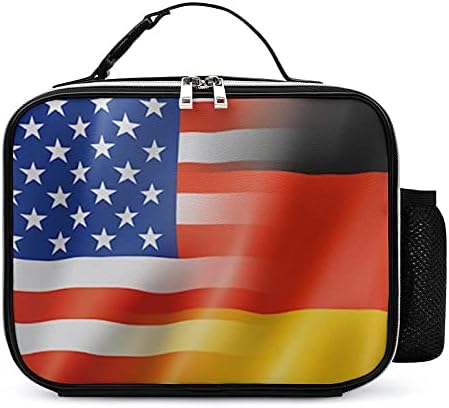 Bandeiras americanas e alemãs reutilizáveis ​​bolsas de lancho
