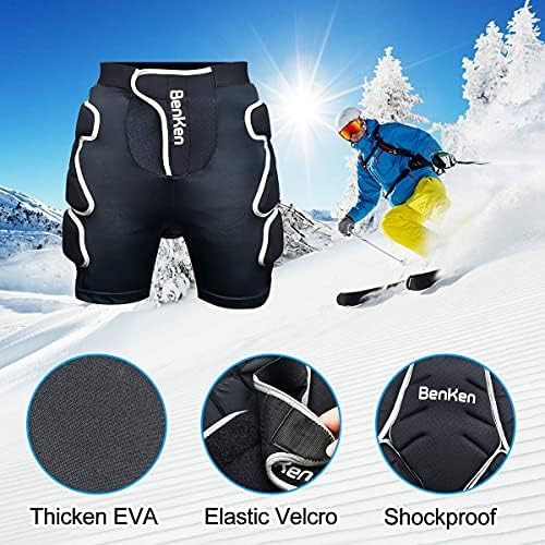 Benken shorts acolchoados protetores, SBR 3D EVA Impact Protective Equip