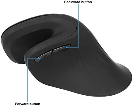 Mouse vertical sem fio jeanoko, mouse sem fio ergonômico recarregável para computador