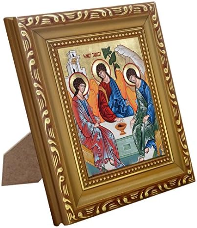 Fengmicon Holy Trinity Icon Wood Frame Christian Catholic Icon…