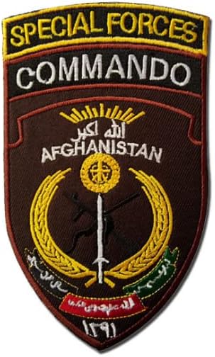 Afeganistão Forças Especiais Comando Comando a braçadeira tática Bordado Bordagens Badges Tactics Militar Bordado Military Patch & Loop na parte de trás