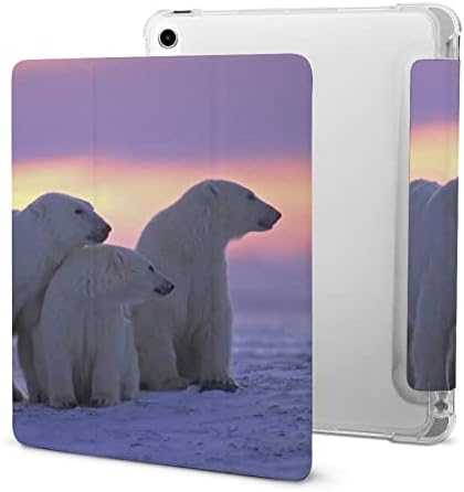 Caso de urso polar animal do pôr do sol para iPad Tablet Protective Cover 2020 Air 4 （10.9in）