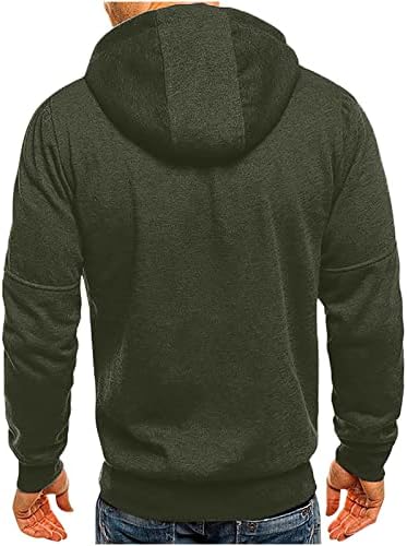Jaquetas de inverno grossas masculinas Casual Solid Sports Fitness Sweater Cardigan Capuz de manga longa Zipper camisola de camisola