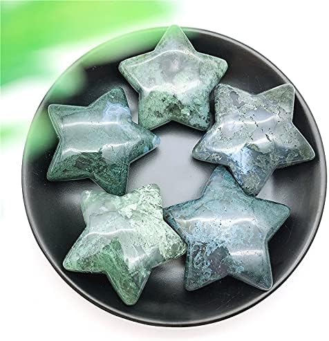 Seewoode ag216 1pc Muss de musgo natural de cúmetos de cristal cúmula de cura para cura Chakra Chakra Presentes Polidos Pedras Naturais e Minerais Presente
