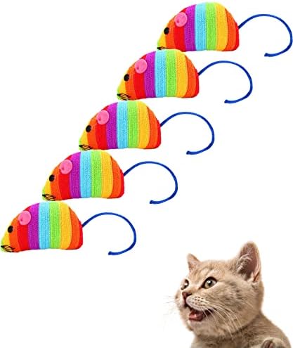 Banana CATNIP - Toy de gato interativo - Mouse Shape Toys Cat Definir Produtos 5pcs para cachorrinho de cachorro gatinho dentes