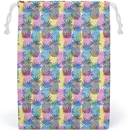 Hawaiian Pineapple Tropical Treating Backpack Canvas Reutiliza Bolsa de armazenamento Bolsa de armazenamento Daypack