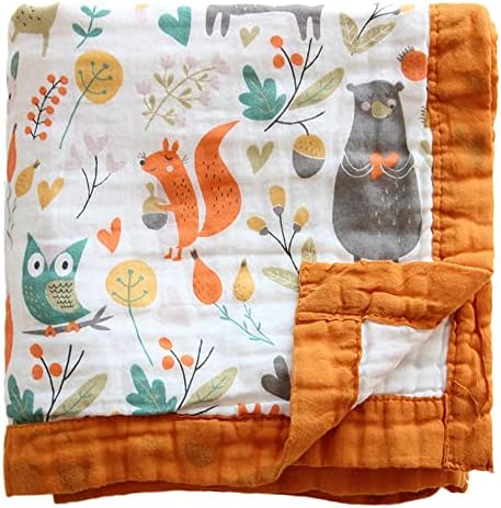Cobertão de criança- 6 camadas respiráveis ​​colcha de cobertor para meninos e meninas Ultra-Soft Bamboo Bamboo Quilts