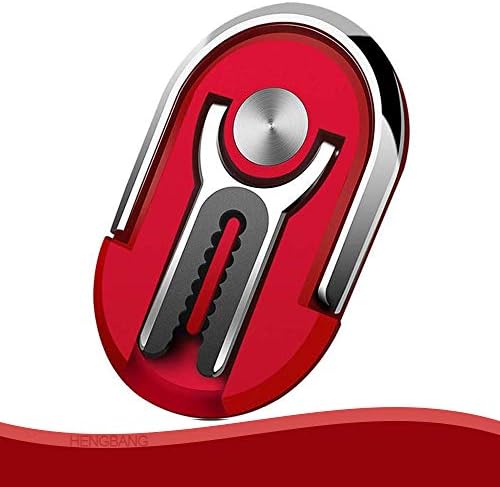 Suporte de telefone celular vermelho multiuso, suporte para rotação de 360 ​​graus para o anel de telefone para carro em casa hengbang