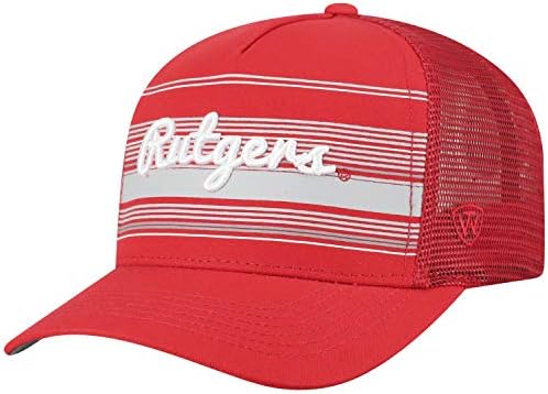 Top do mundo Rutgers Scarlet Knights NCAA NCAA Ajustável 2IRON Trucker Mesh Hat Cap 394961