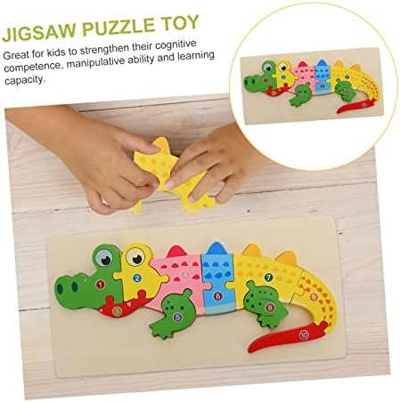 Toyvian Cognition Tridimensional Puzzle Bloco Educacional Toys Animal Aprendizagem Puzzim Bloco Puzzles de brinquedo para crianças Toys educacionais para crianças Pré-escolares Toys Kids Toy cognitivo