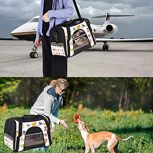 Portador de animais de estimação Animais animados e pássaros transportadores de viagem para animais de estimação para gatos,