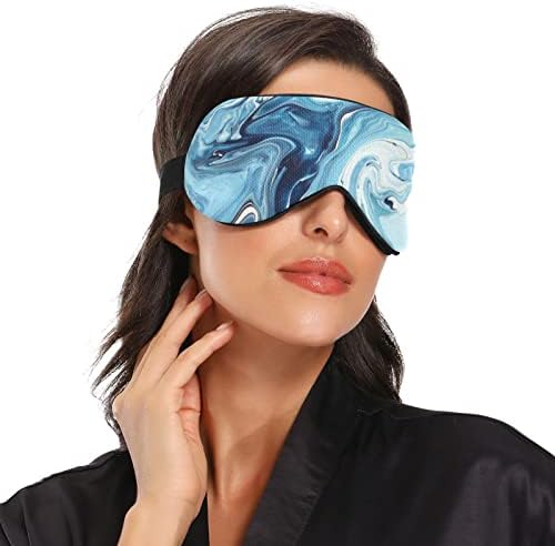 Kigai Sleep Eye Mask for Men Women Light Block Night Sleeping Blackfold com cinta ajustável Soft respirável conforto ocular capa para