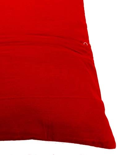 Cappa de travesseiro de travesseiro vermelho tampa da cama