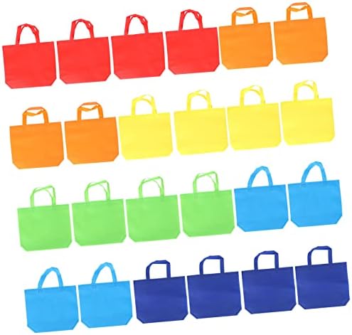 Toyvian 24pcs sacos de presente sacolas a granel Sacos para crianças a granel Sacos pequenos bolsas de presente não tecidas