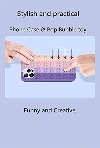 Caixa de telefone Amayi Pop Fidget Toys, empurre estojo de proteção à bolha pop para iPhone7,8,7p, 8p, x, xs, xs max, xr, 11,11pro,