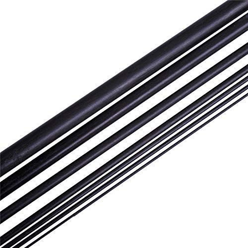 Hastes de fibra de carbono 3mm para rc aeroplano Diy Craft Matte Pólo de fibra de carbono hastes de fibra de carbono 400 mm, 15,7 polegadas, 10pcs