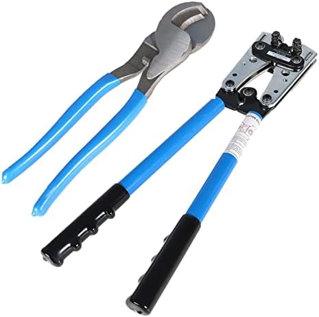 Mitoharet Battery Clug Lug Crimper Tool 6-50mm2, alicates da ferramenta de crimpagem de arame para 10, 8, 6, 4, 2, 1/0 AWG Cable