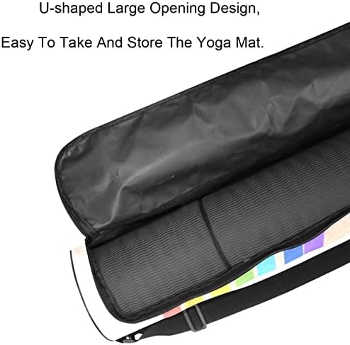 Bolsa de ioga Mat Bacha de ioga Mate Bolsa Rainbow Yoga Bag se encaixa na maioria dos tamanhos de tapete de ioga