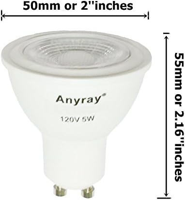 Anyray GU10 Base, lâmpada de 120 volts, torção diminuído e base de trava