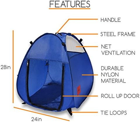 Os produtos MyDeal aparecem em uma bolsa para caneta portátil ou barraca de canil com 3 janelas da rede e porta com zíper para
