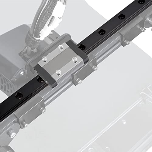 MGN12H Rail linear de 100 mm 3,93 '' com bloco de transporte de aço MGN12H para a impressora 3D DIY e DIY e máquinas CNC