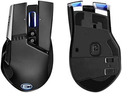 Mouse de jogos sem fio EVGA X20, sem fio, preto, personalizável, 16.000 dpi, 5 perfis, 10 botões, ergonômico 903-T1-20BK-KR