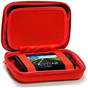 Navitech Red Hard GPS Carry Case Compatível com Garmin drivesmart 51lmt-d 5 Sat Nav Nav