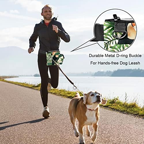 Tropical Green Leaves Birds Toucano Pacote de bolsa de fã para homens e mulheres Bum de quadril com cinta ajustável para treino